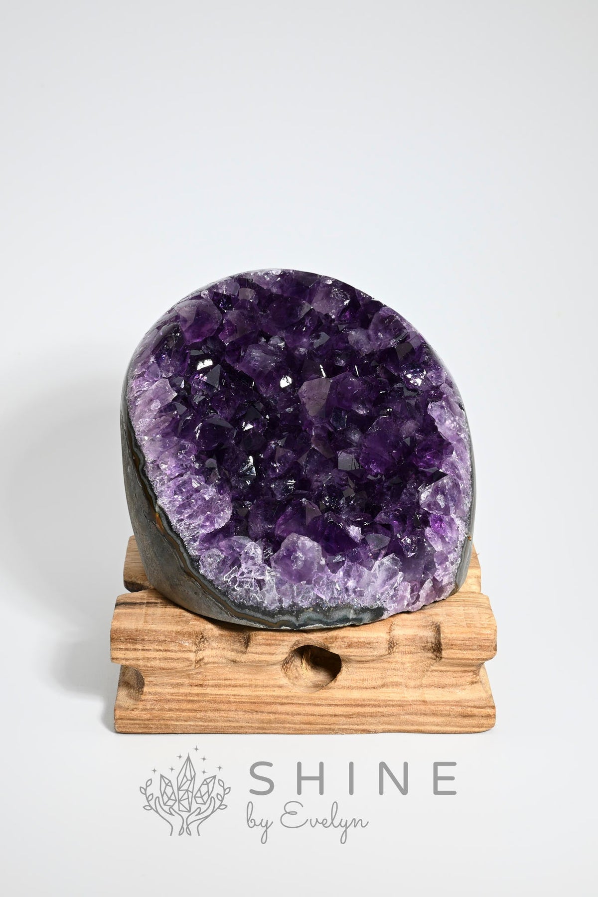 Amethyst Healing Crystal Cluster #5 - Shine by Evelyn - C0596