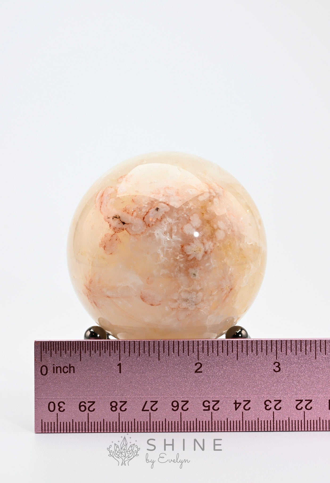 Blossom Sakura Agate Sphere 7cm - Shine by Evelyn - C0771