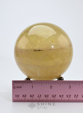 Citrine Crystal Sphere 8.5cm - Shine by Evelyn - C0779