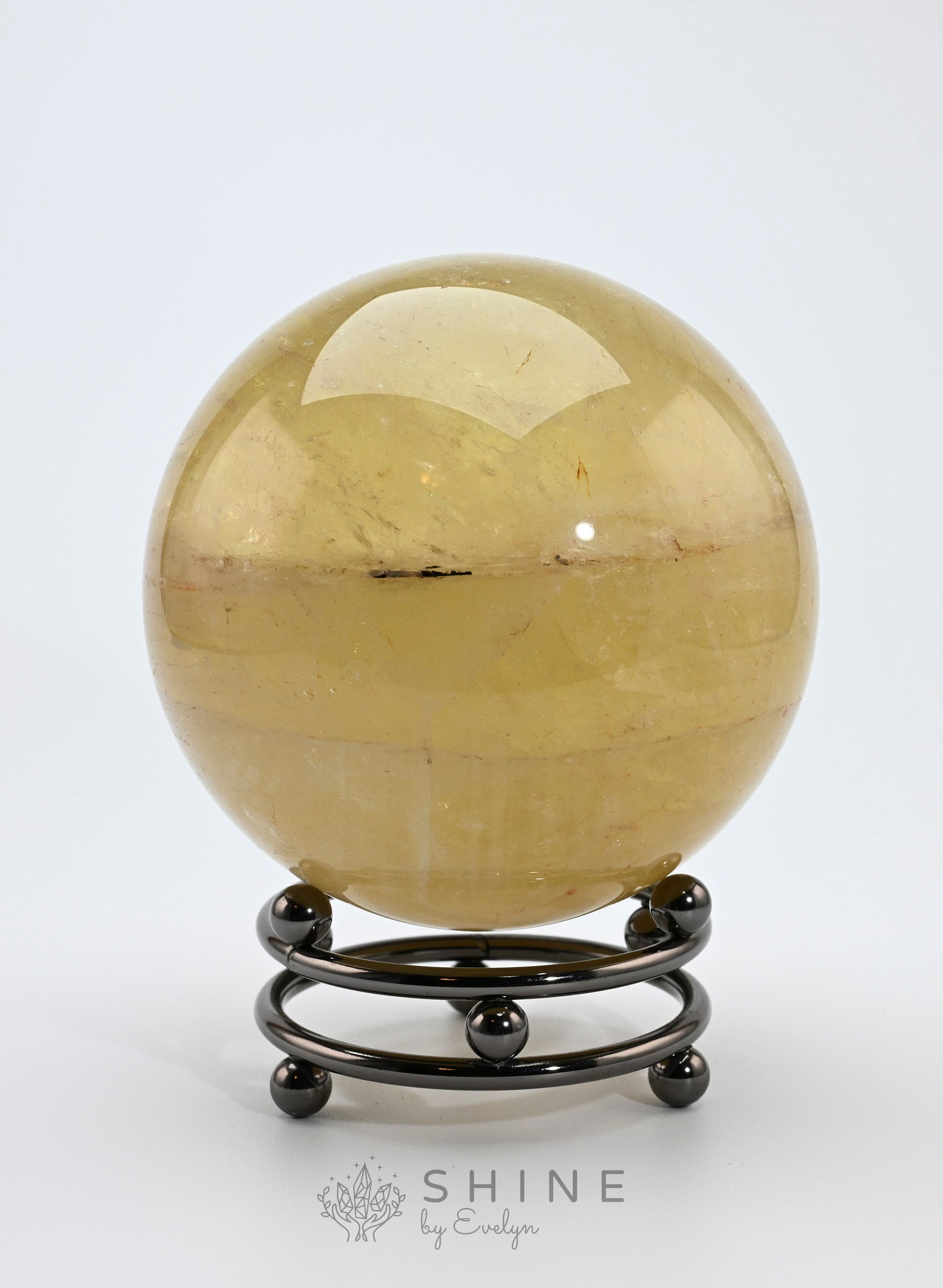 Citrine Crystal Sphere 8.5cm - Shine by Evelyn - C0779