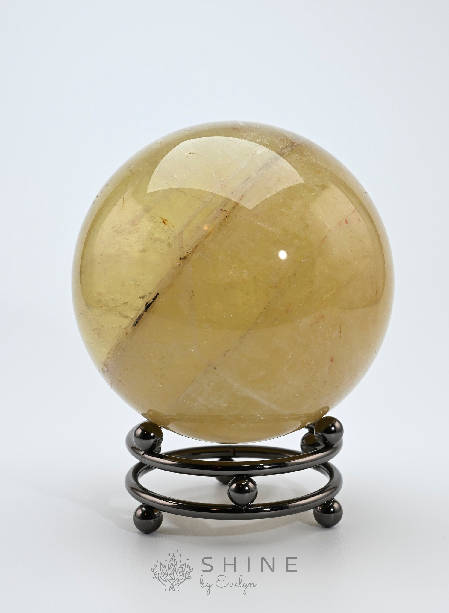 Citrine Crystal Sphere 8.5cm - Shine by Evelyn - C0779