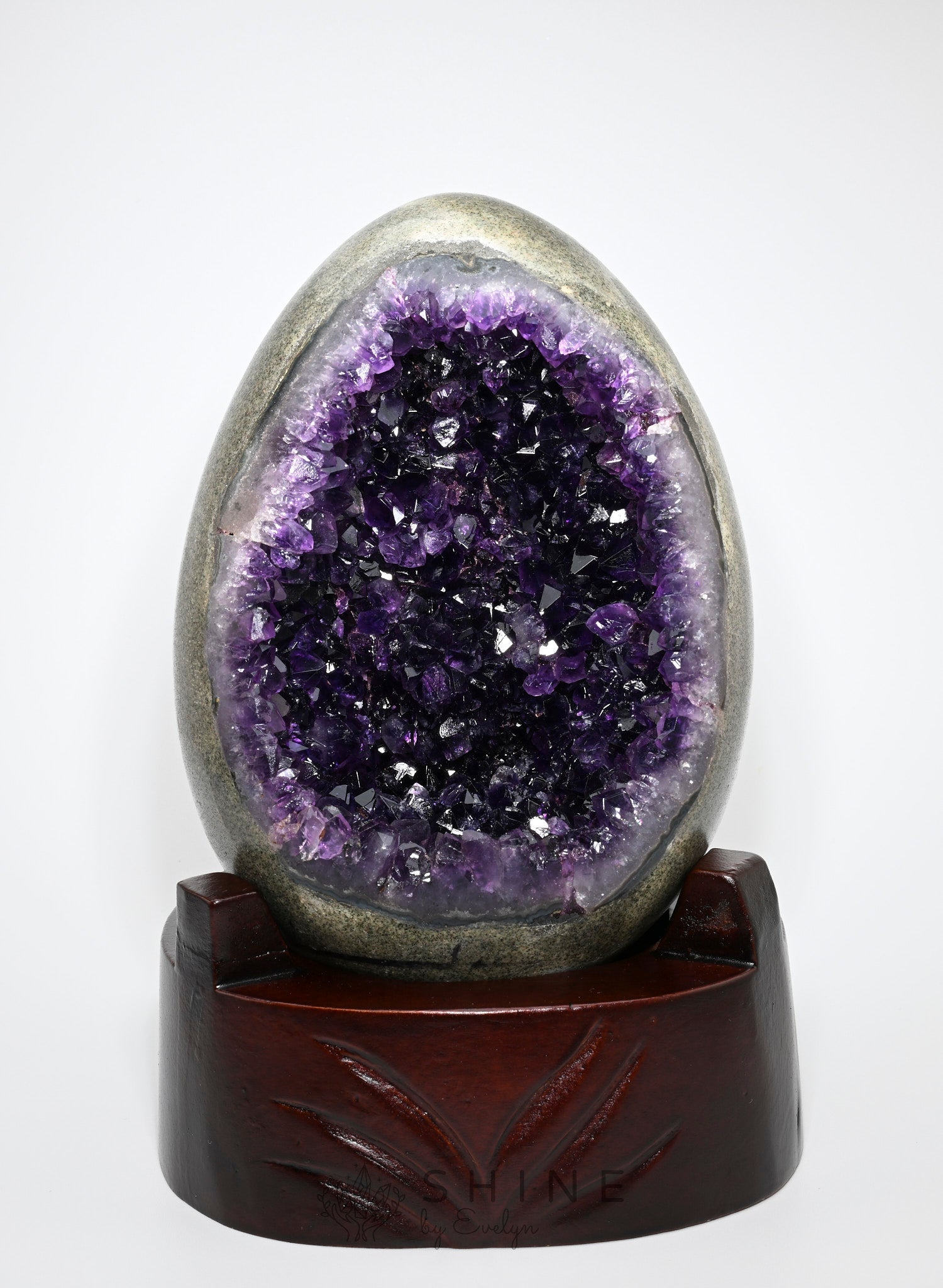 Dragon Egg Amethyst Crystal - Shine by Evelyn - C1030