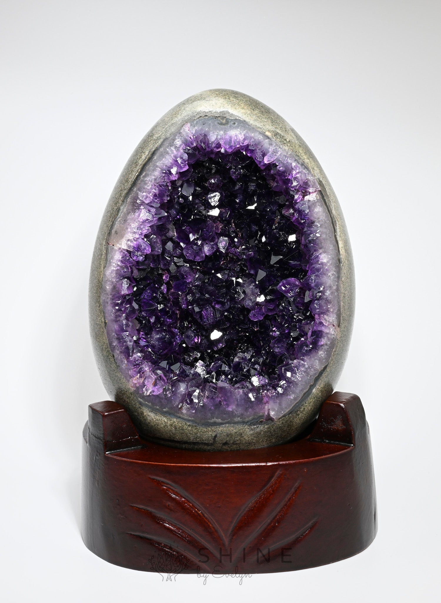 Dragon Egg Amethyst Crystal - Shine by Evelyn - C1030