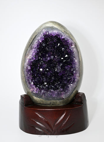 Dragon Egg Amethyst Crystal - Shine by Evelyn - C1030