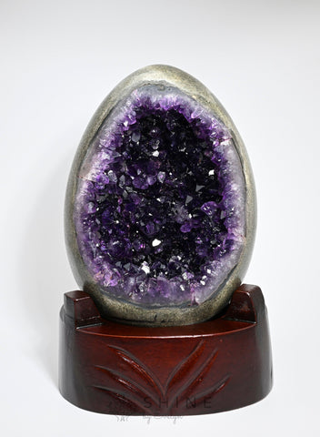 Dragon Egg Amethyst Crystal - Shine by Evelyn - C1030