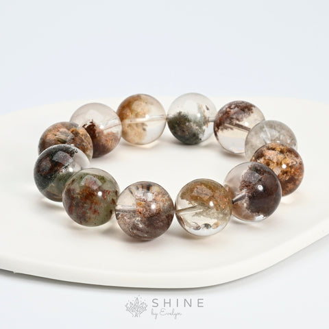 Four Season Phantom Crystal Bead 17.5mm Bracelet - Shine by Evelyn - 