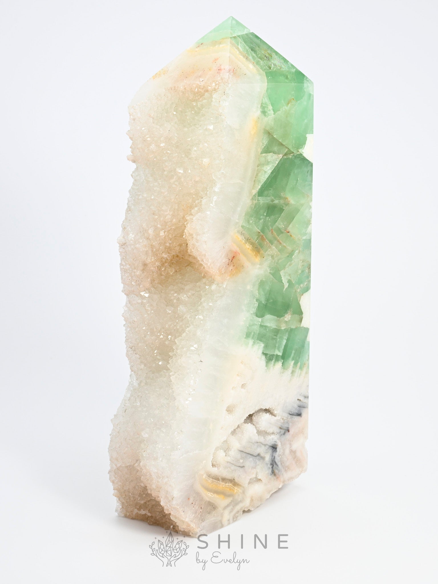 Green Fluorite Crystal Tower - Shine by Evelyn - C1406