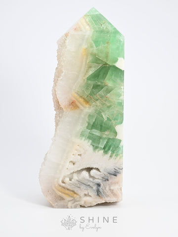 Green Fluorite Crystal Tower - Shine by Evelyn - C1406