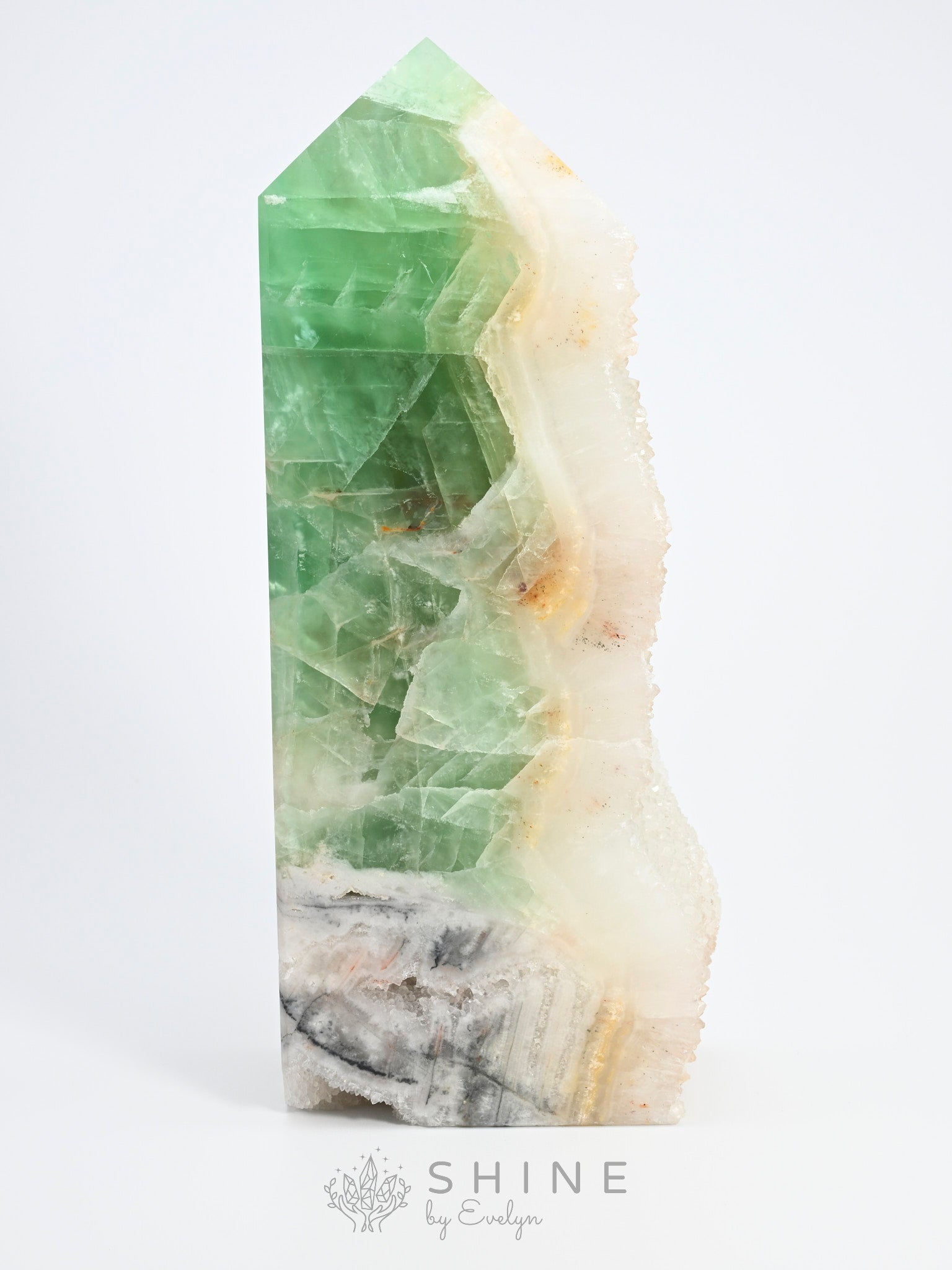 Green Fluorite Crystal Tower - Shine by Evelyn - C1406