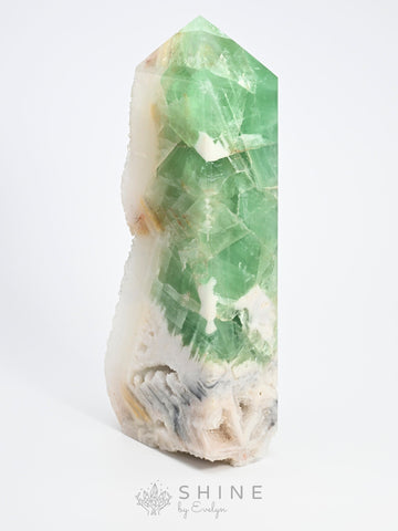 Green Fluorite Crystal Tower - Shine by Evelyn - C1406