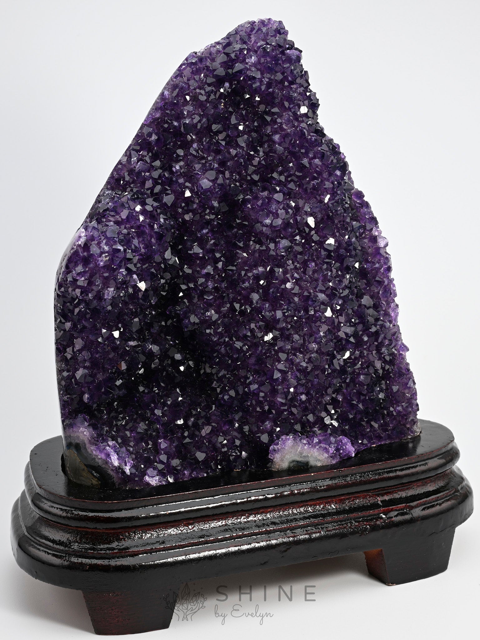 Natural Amethyst Crystal Cluster Geode - Shine by Evelyn - 