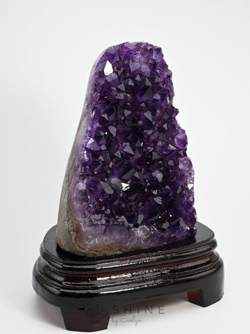 Natural Amethyst Crystal Cluster Geode - Shine by Evelyn - 