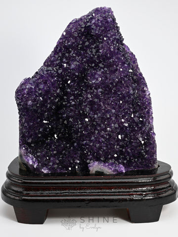 Natural Amethyst Crystal Cluster Geode - Shine by Evelyn - 