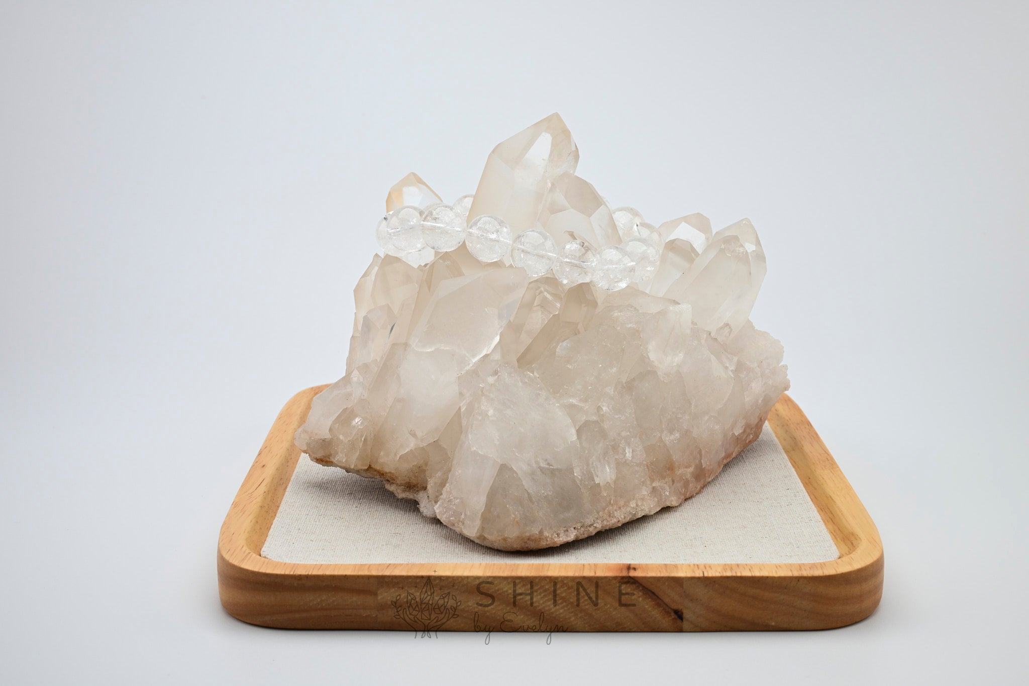 Natural Clear Quartz Crystal Cluster - Shine by Evelyn - 