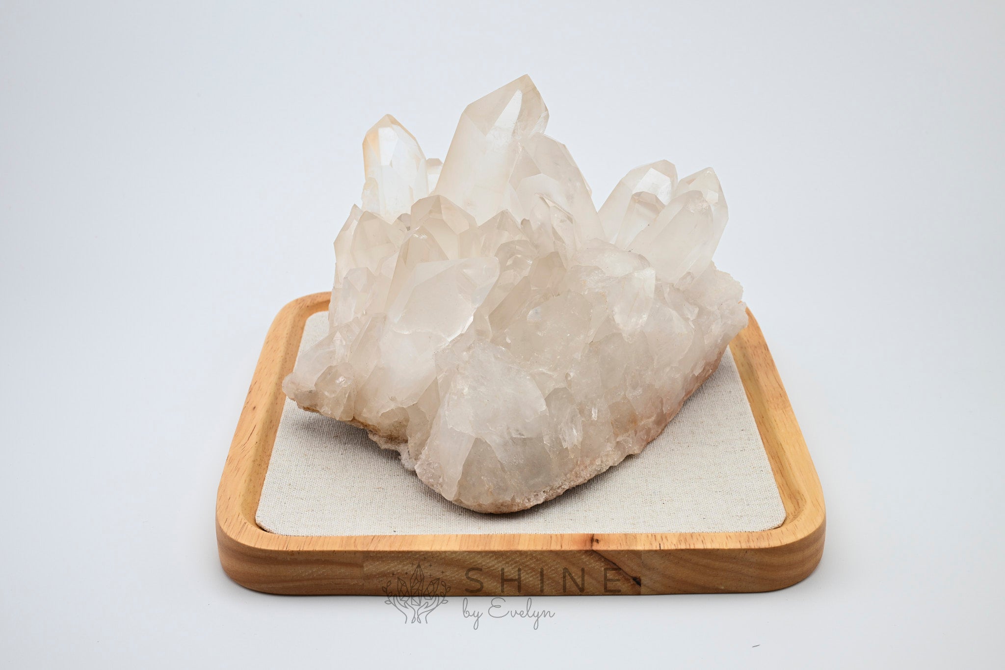 Natural Clear Quartz Crystal Cluster - Shine by Evelyn - 