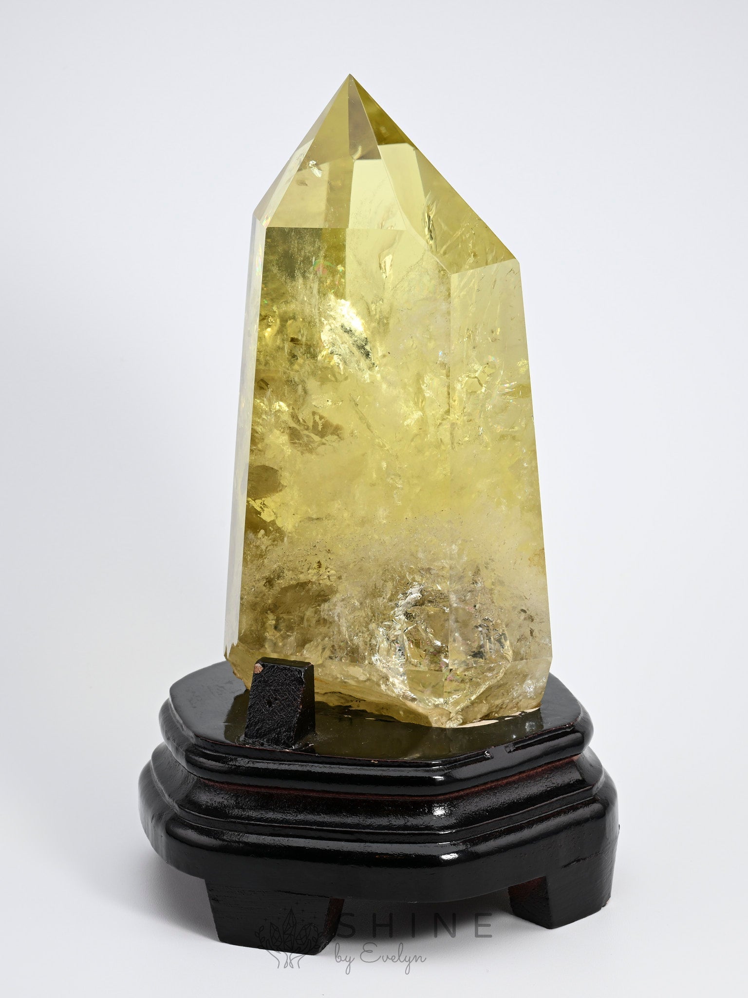 Natural Golden Yellow Citrine Obelisk Crystal - Shine by Evelyn - 