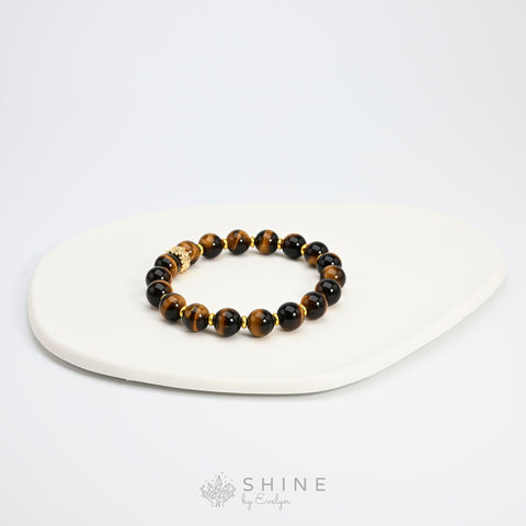 Special Tiger's Eye 8.5mm Bracelet - Shine by Evelyn - 